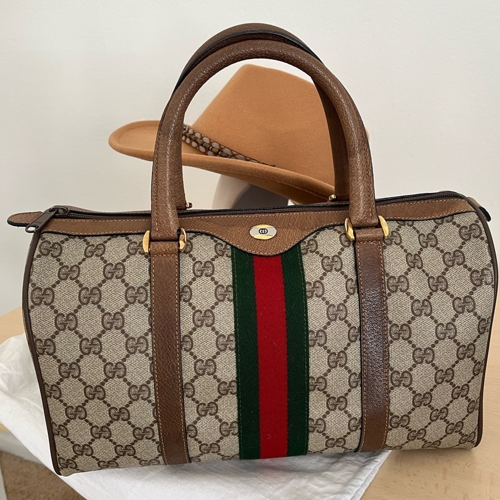 Gucci Original Edition Sherry Line Boston Collection Pre Ophidia 1980’s Italy - Picture 3 of 17